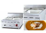 स्टेनलेस स्टील 6kw 650 मिमी वाणिज्यिक रसोई खाना पकाने के उपकरण