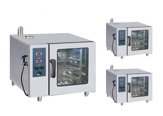 आसान क्लींजिंग 910 मिमी 12.5kw कॉम्बी ओवन व्यावसायिक रसोई