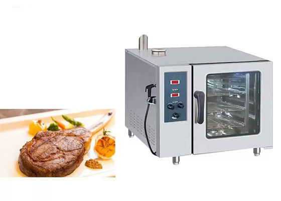 आसान क्लींजिंग 910 मिमी 12.5kw कॉम्बी ओवन व्यावसायिक रसोई