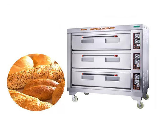 एनालॉग थर्मोस्टेट एसएस 430 380 वी औद्योगिक बेकिंग ओवन