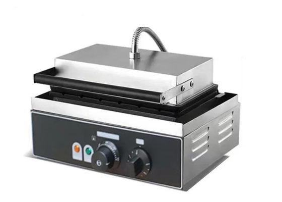 स्टेनलेस स्टील 390 मिमी 1.55Kw हॉट डॉग वफ़ल निर्माता