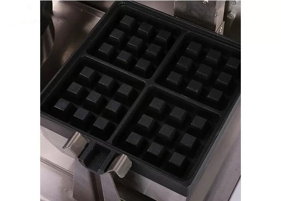 वफ़ल के लिए डबल हेड 220V सहायक रसोई उपकरण