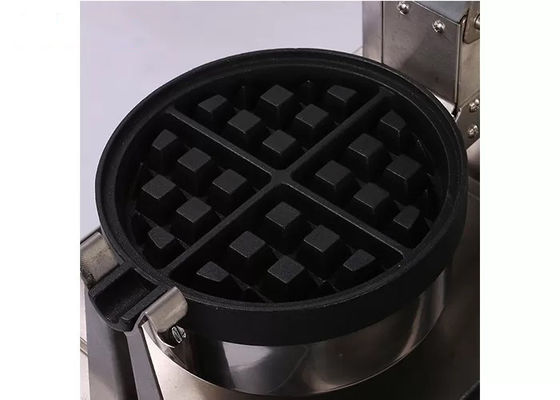 वफ़ल के लिए डबल हेड 220V सहायक रसोई उपकरण