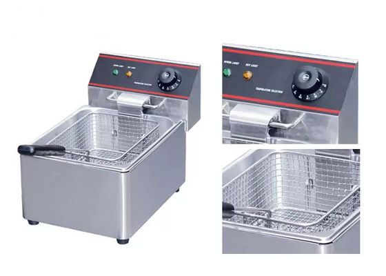 डीप फ्रायर 4L 2kw स्टेनलेस स्टील खाना पकाने के उपकरण